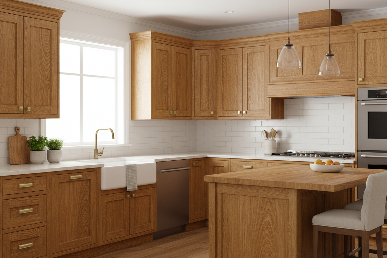wood kitchen cabinets