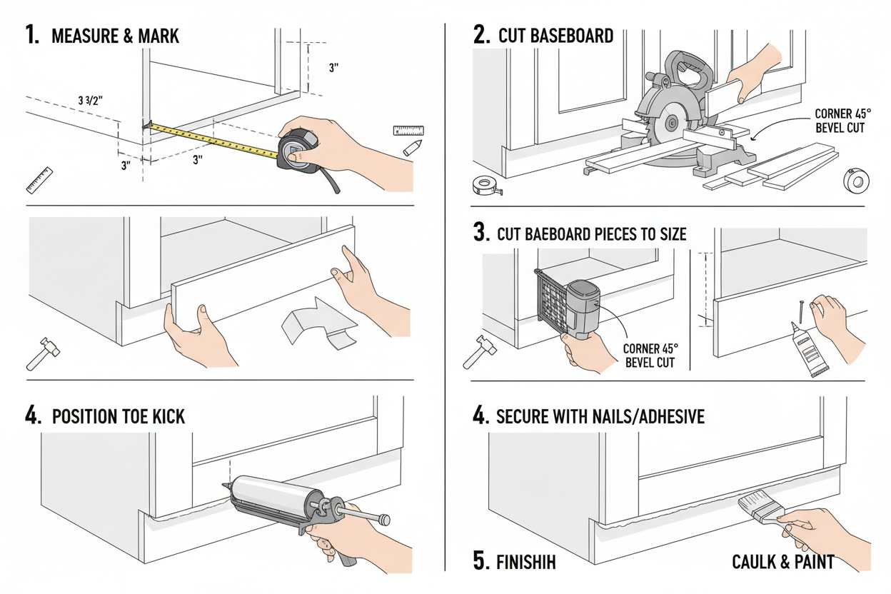 Toe Kick Install Cabinet Baseboard Installation Guide 2026: How to Install Toe Kick ...