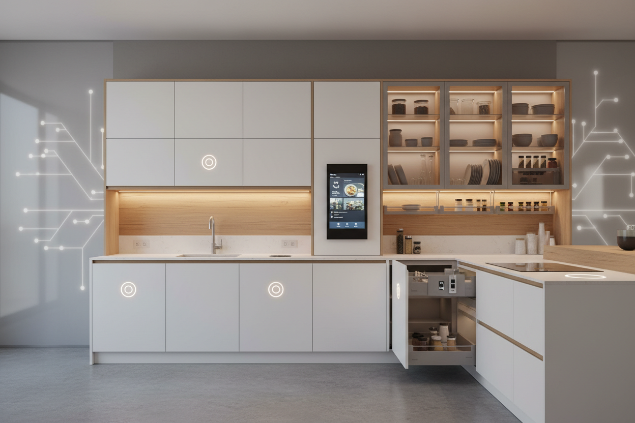 Smart Kitchen Cabinets: The Future of Kitchen Design in 2026 with Gold ...